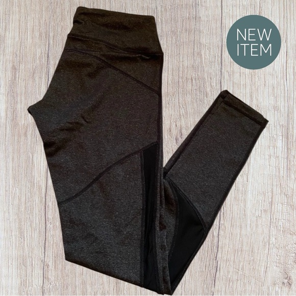 Grey Leggings with Mesh Detailing - Picture 1 of 6